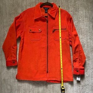 Rafella Corduroy Hunting Season Zip Front Shirt